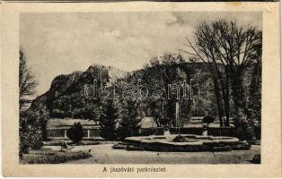 Jászó, Jászóvár, Jasov; park (felszíni sérülés / surface damage)