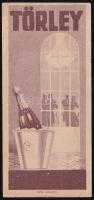 cca 1920-1930 Törley pezsgő számolócédula