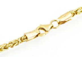 Arany (Au) 14K király nyaklánc, jelzett, h: 46,5 cm, nettó: 5,5 g