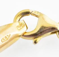 Arany (Au) 14K király nyaklánc, jelzett, h: 46,5 cm, nettó: 5,5 g