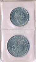1983. 20f Al + 5Ft Ni + 10Ft Ni "FAO" sor, eredeti tokban tanúsítvánnyal + 1983. 100Ft Cu-...