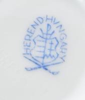 Herendi Viktória mintás korsócska. Kézzel festett, jelzett, hibátlan, m: 8 cm