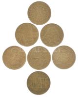 Ausztria 1980-1989. 20Sch Al-bronz (7xklf forgalmi emlékérme) mind kapszulában T:XF,VF Austria 1980-...