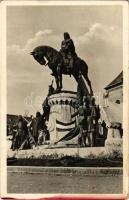 Kolozsvár, Cluj; Mátyás király szobor / statue, monument (fl)