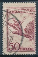 1927 Repülő I. 50f szép papírránccal