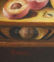 Frank jelzéssel: Csendélet. Olaj, vászon. Keretben 30x40 cm