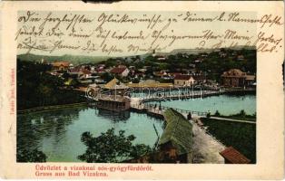 1904 Vízakna, Salzburg, Ocna Sibiului; Sós gyógyfürdő. Takáts Jenő kiadása / spa, baths (EK)