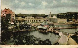 1910 Vízakna, Salzburg, Ocna Sibiului; Sós gyógyfürdő. G. A. Seraphin kiadása / spa, baths (EK)