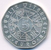 Ausztria 2002. 5E Ag "250 éves a schönbrunn-i állatkert" kapszulában T:UNC Austria 2002. 5...