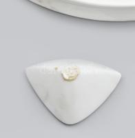 Rosenthal íróasztali szett, tinta- és tolltartó + tapper, jelzéssel, sérüléssel, h: 11,5, 17 cm