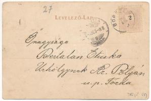 1899 (Vorläufer) Borszék, Borsec; Főkút, Lázár fürdő, Kossuth kút, Villa csoport / spa, spring sourc...