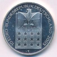 Németország 2005. 10E Ag "Bertha von Suttner" kapszulában T:UNC Germany 2005. 10 Euro Ag &...