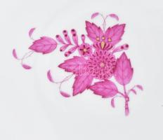 Herendi Apponyi mintás porcelán tál. Nagy méretű, Kézzel festett, jelzett, hibátlan d: 33 cm