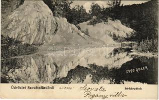 1911 Szováta, Sovata; Só-kárpátok. Adler fényirda 2490. 1910. / salt rocks (EK)