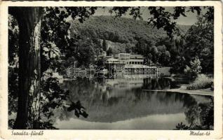 1941 Szováta, Sovata; Medve tó. Körtesi K. fényképész felvétele és kiadása / Lacul Ursu / lake, spa (EK)