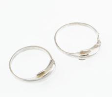 Ezüst(Ag) delfines gyűrű, 2 db, jelzett, méret: 54 és 57, nettó: 3 g