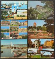 Kb. 100 db MODERN magyar város képeslap / Cca. 100 modern Hungarian town-view postcards