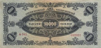 1946. 10.000MP (4x) egymásutáni sorszámmal T:II+ Csak egyszer hatva, törve nem!