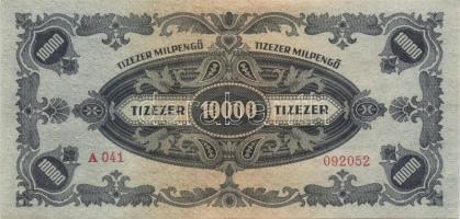 1946. 10.000MP (4x) egymásutáni sorszámmal T:II+ Csak egyszer hatva, törve nem!