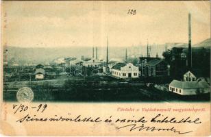 1899 (Vorläufer) Vajdahunyad, Hunedoara; vasgyár, vár. Kiadja a "Hunyadmegyei tört. és reg. társ." Déván / ironworks, iron factory, castle (EK)