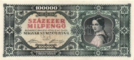 1946. 100.000MP (5x) egymásutáni sorszámmal T:I