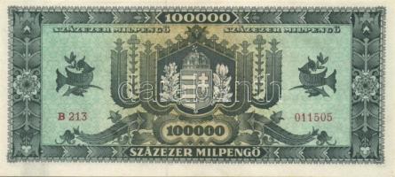 1946. 100.000MP (5x) egymásutáni sorszámmal T:I