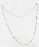 Ezüst(Ag) figaro nyaklánc, jelzett, h: 50 cm, nettó: 5,8 g