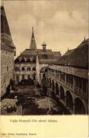 Vajdahunyad, Hunedoara; Vajda-Hunyadi vár udvari látképe. Adler Alfréd fényképész / castle, courtyard (fl)