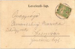 Vajdahunyad, Hunedoara; Vajda-Hunyadi vár udvari látképe. Adler Alfréd fényképész / castle, courtyar...