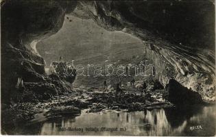 Petrozsény, Petrosany, Petrosani; Boli barlang. Adler fényirda 1912. / Pestera Bolii / Bolii cave, interior (fa)