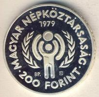 1979. 200Ft Ag "Nemzetközi gyermekév" T:PP
