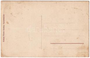 Magyarigen, Ighiu; Református templom, piac. Schäser Ferenc kiadása / Calvinist church, market (EK)