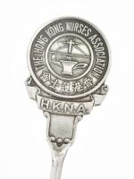 Ezüst(Ag) Hong Kong kanál, jelzett, h: 13 cm, nettó: 16,3 g