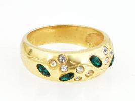 Ezüst(Ag) gyűrű, jelzett, méret: 57, bruttó: 4,7 g