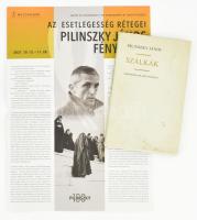 Pilinszky János: Szálkák. Bp.,1975, Szépirodalmi Könyvkiadó. Második kiadás. Kiadói kartonált papírkötés, kiadói papír védőborítóban, a borító sarkán kis sérüléssel. + 2021 Pilinszky János fényképeinek kiállítása a Műcsarnokban, képes ismertető prospektus