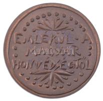 ~1990-2000. "Szent László / Emlékül a Magyar Honvédségtől" kétoldalas bronz emlékérem tokb...