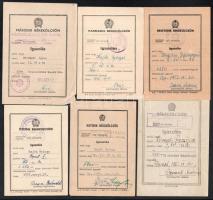 1950-1955 Békekölcsön igazolások 1-6. sorozat