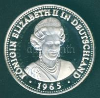 Németország 1989. "II. Erzsébet Németországban" Ag 20,4g emlékérem T:PP