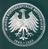 Németország 1989. "Szövetségi Alkotmányi Bíróság - Karlsruhe" Ag 20,4g emlékérem T:PP