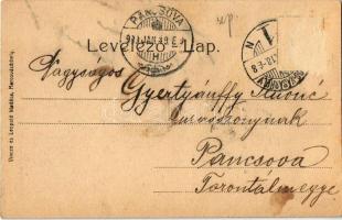 1908 Marosvásárhely, Targu Mures; Széchenyi tér, üzletek. Vincze és Leopold kiadása / square, shops ...