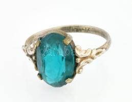 Ezüst(Ag) gyűrű, jelzett, méret: 52, bruttó: 1,7 g