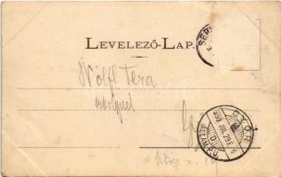 1899 (Vorläufer) Sepsiszentgyörgy, Sfantu Gheorghe; Vármegyeháza. Benkő M. kiadása / county hall (sz...