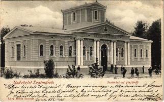 1902 Szatmárnémeti, Szatmár, Satu Mare; Új Gőzfürdő. Lövy Miksa kiadása / new steam bath (b)