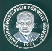 Németország 1989. "Willy Brandt" Ag 20g emlékérem T:PP