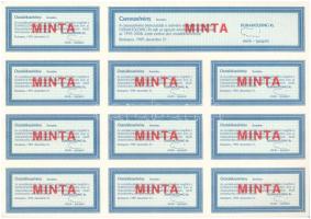 Budapest 1989. "Dunaholding Részvénytársaság" 100db bemutatóra szóló részvénye 10.000Ft né...