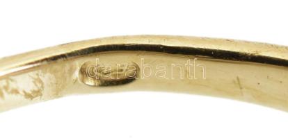 14K arany (Au) gyűrű 0,92 g cirkón kővel jelzett m: 49