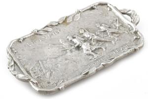 En avant pour la France Francia I. világháborús aluminium propaganda tálka 13x7 cm