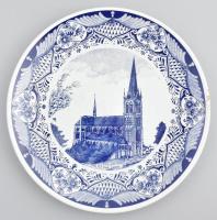 Delft falitál. Matricás, jelzett, hibátlan d: 30 cm