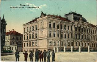 1911 Temesvár, Timisoara; Hadapród iskola. Gerő Manó kiadása / Kadettenschule / K.u.k. military cadet school