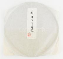 Japán urushi lakkozott fa tálca. Eredeti japán műtárgy, eredeti pecsételt, jelzett papírzsákban, hib...